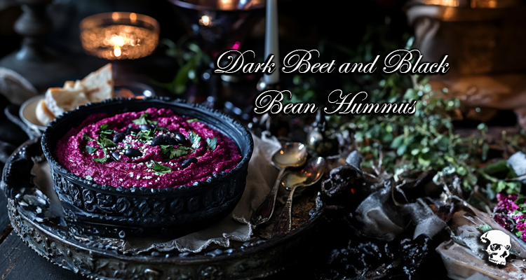 Dark Beet and Black Bean Hummus