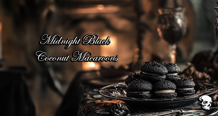 Midnight Black Coconut Macaroons