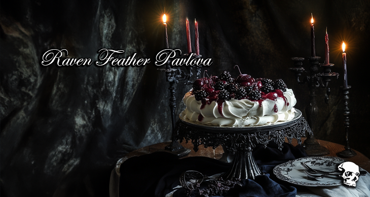 Raven Feather Pavlova