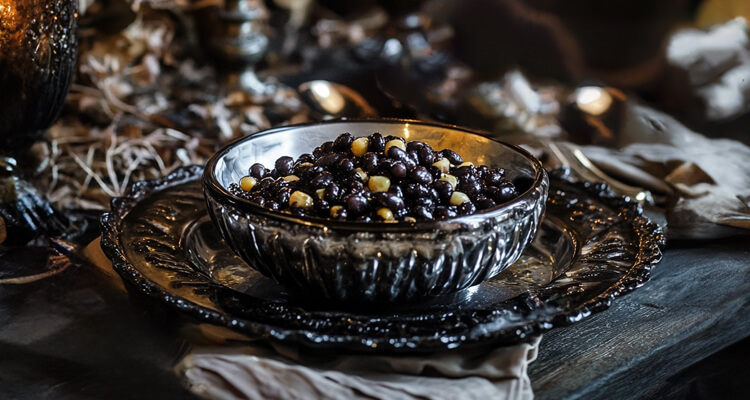 Dark Sweet Corn and Black Bean Relish