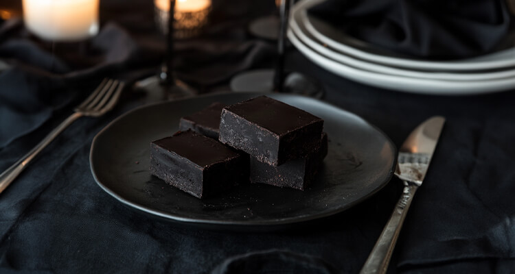Gothic Black Velvet Fudge
