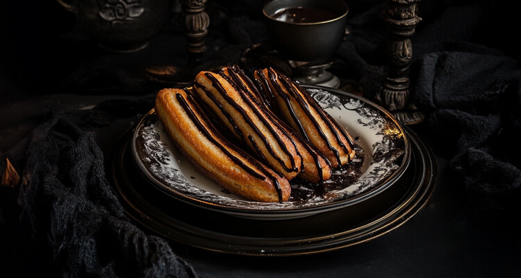 Spiced Dark Chocolate Churros