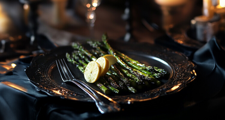 Charcoal Grilled Asparagus with Lemon Zest