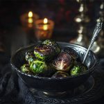 Blackened Brussels Sprouts with Balsamic Glaze