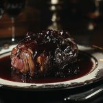 Dark Pork Shoulder with Black Cherry Reduction