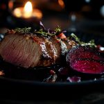 Blackened Pork Tenderloin with Roasted Beets