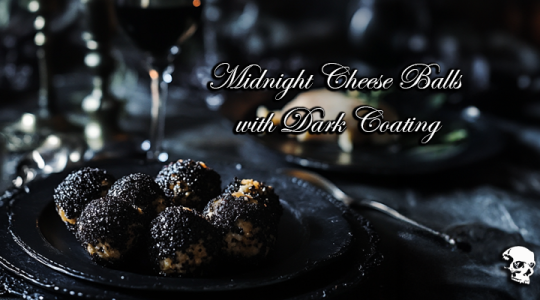 Midnight Cheese Balls with Dark Coating