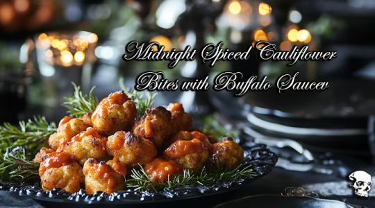 Midnight Spiced Cauliflower Bites with Buffalo Sauce