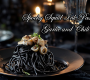 Spooky Squid Ink Pasta with Garlic and Chili